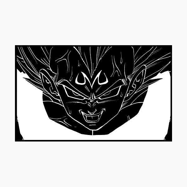 Goku Vegeta split Metal Print for Sale by Graphadora