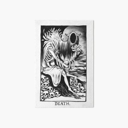 Death Tarot Card Art Board Print