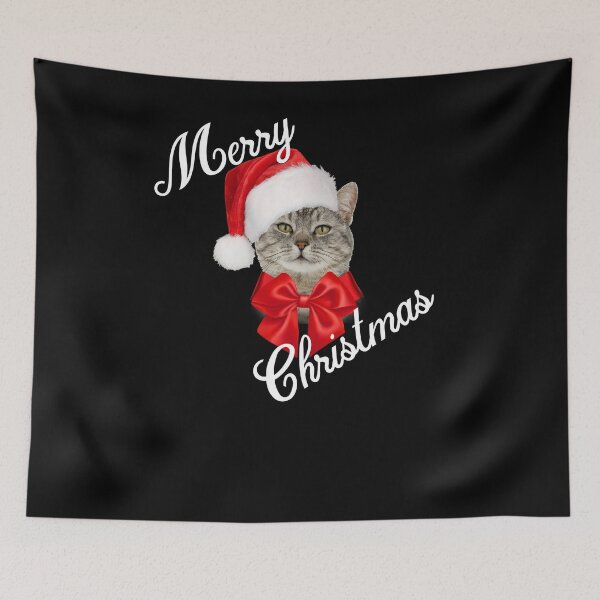 Item preview, Holiday Cat Santa designed and sold by wilsonellis.