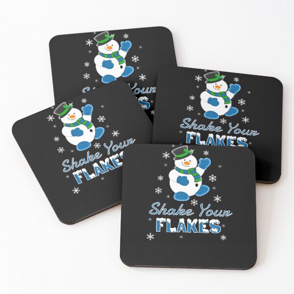 Item preview, Holiday Snowman Shake Flakes Blue  designed and sold by wilsonellis.