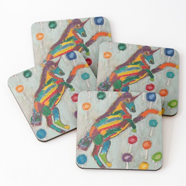 Item preview, Rainbow Unicorn with Lollipops designed and sold by Pamela Ruggiero.