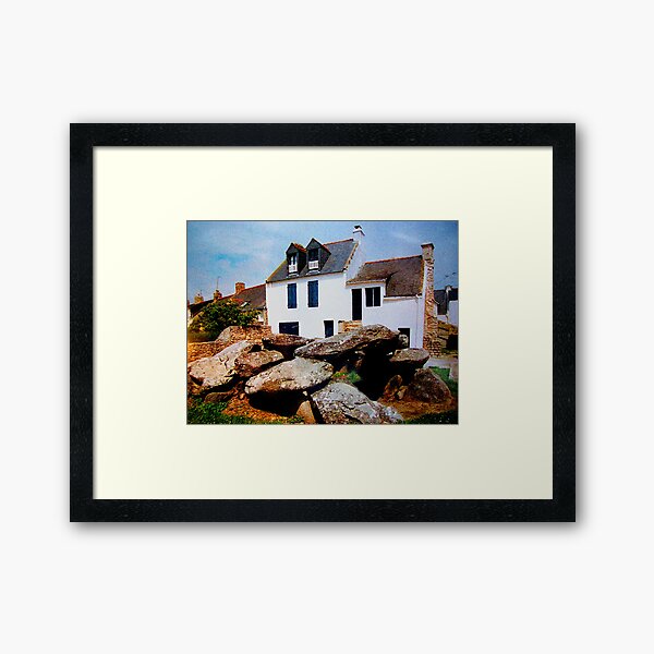 Dolmen, Saint-Pierre-Quiberon Framed Art Print