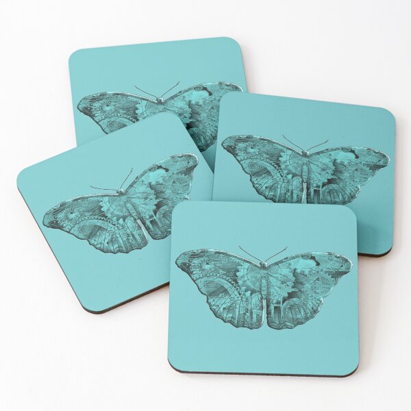 Item preview, Steampunk Butterfly - Turquoise designed and sold by Retro Art Factory.