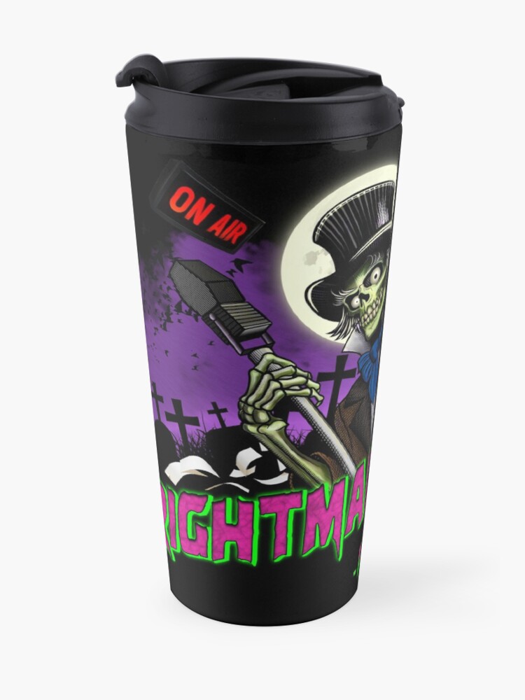 Alternate view of FRIGHTMARE THEATRE PODCAST MAIN Travel Mug