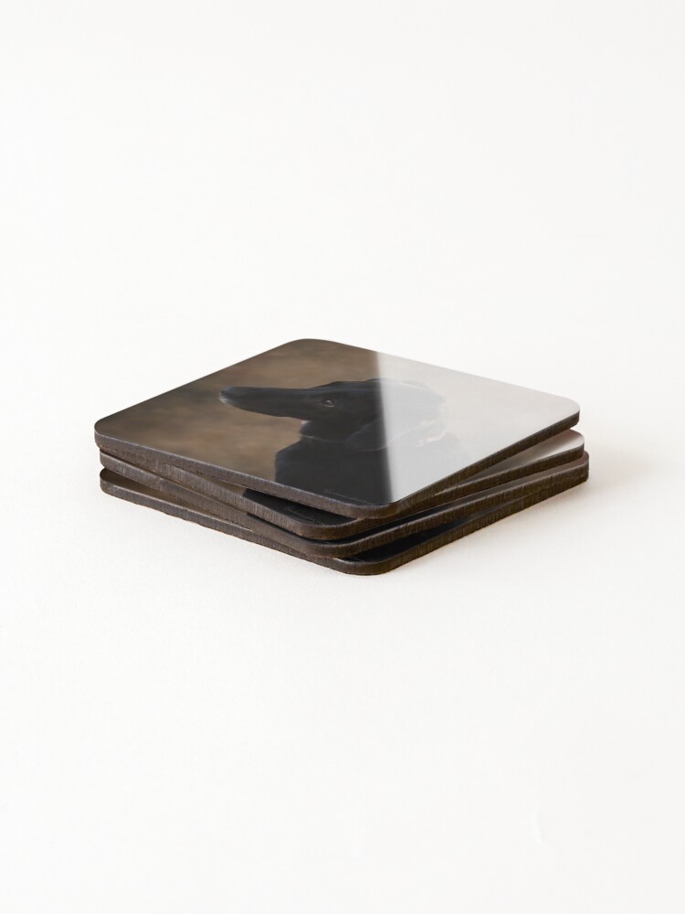 Alternate view of Reilly the Black Lab Coasters (Set of 4)