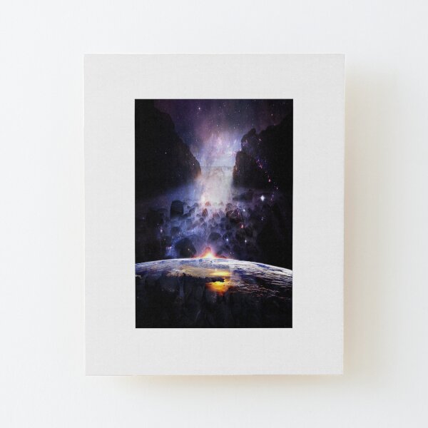Sea and Mysterious Wood Mounted Print