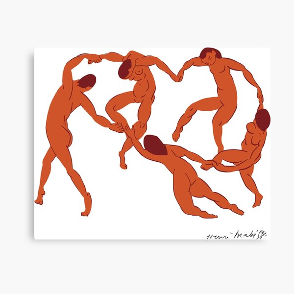 Henri Matisse - La Danse (The Dance) - Artwork Reproduction for - Wall Art, Prints, Posters, Canvas, Tshirts, Men Women Youth Canvas Print