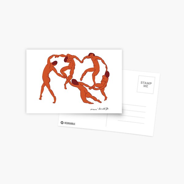 Henri Matisse - La Danse (The Dance) - Artwork Reproduction for - Wall Art, Prints, Posters, Canvas, Tshirts, Men Women Youth Postcard
