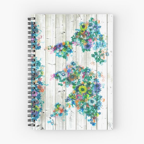 Item preview, world map floral 3 designed and sold by BekimART.