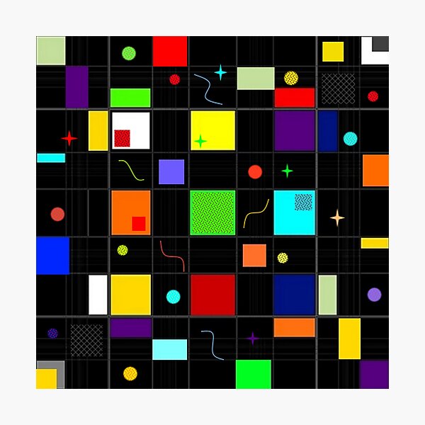Bright Black Box Photographic Print