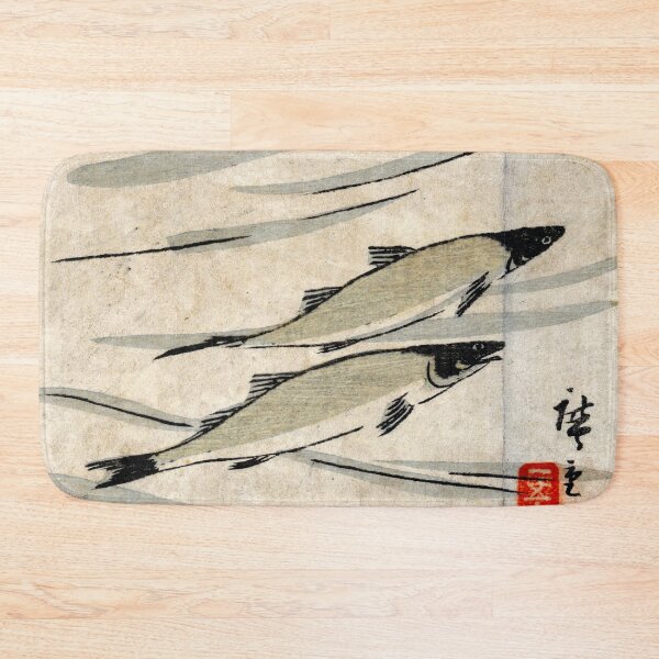 Item preview, Utagawa Hiroshige - Trout, section of a harimaze sheet designed and sold by Hangastudio.