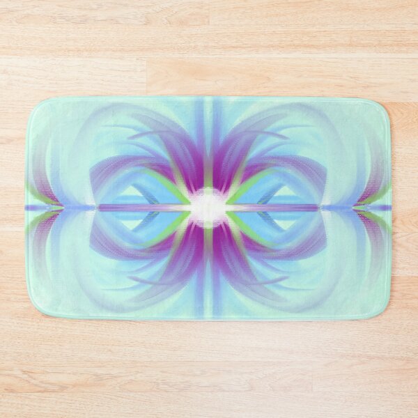 Item preview, Abstract paint Winter flower blue designed and sold by Carolina Salazar.