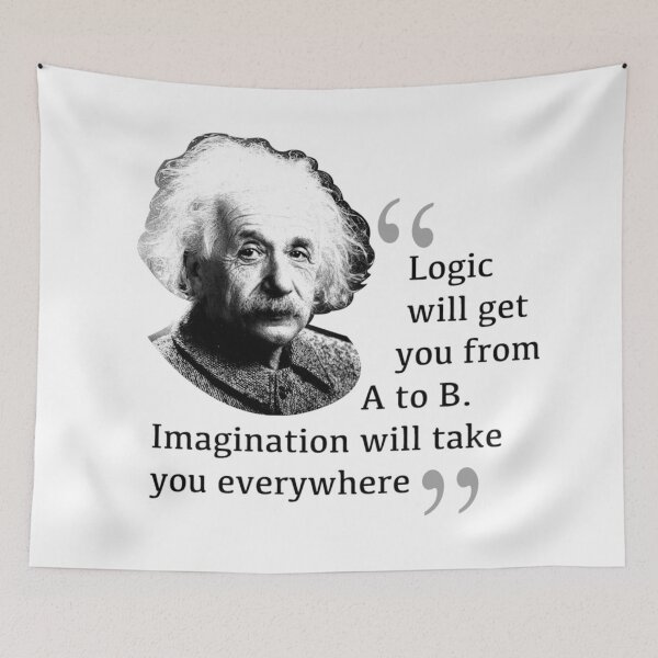 Item preview, Logic is important but Imagination is Vital designed and sold by Gift-It-Right.