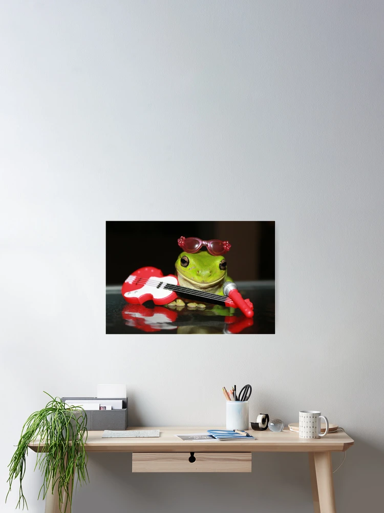 Thumbnail 2 of 3, Poster, Frog Rocker designed and sold by Cathie Trimble.