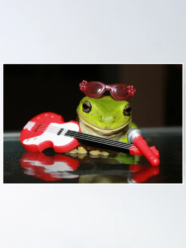 Thumbnail 1 of 3, Poster, Frog Rocker designed and sold by Cathie Trimble.