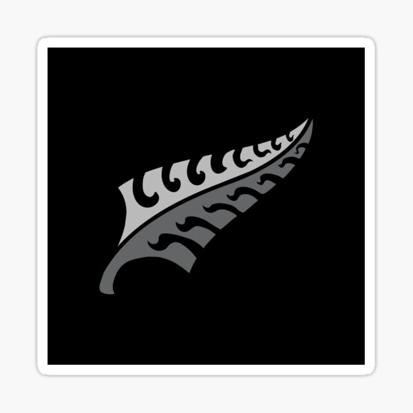 Item preview, New trendy silver fern on black designed and sold by jazzydevil.