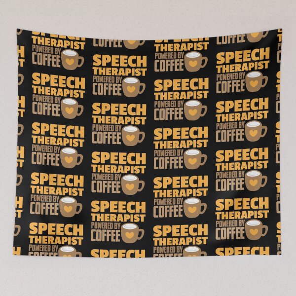 Item preview, Speech therapist powered by coffee designed and sold by jazzydevil.