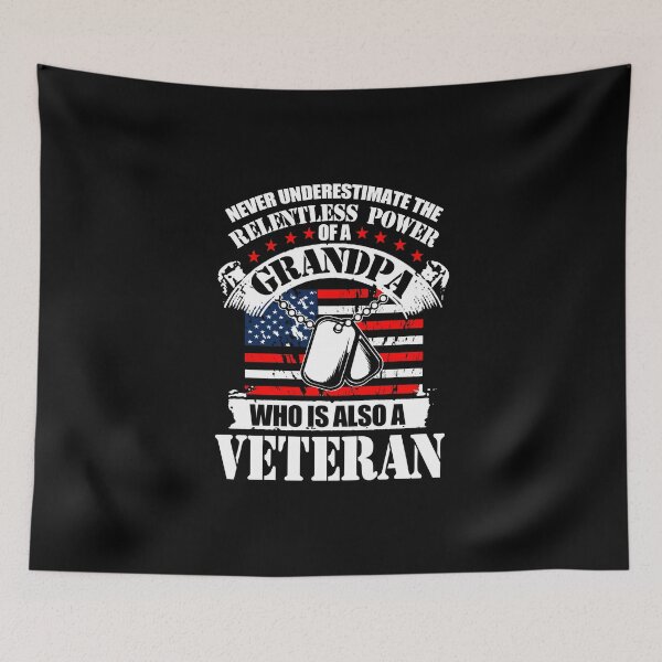 Item preview, Never underestimate the relentless power of a grandpa who is also a veteran designed and sold by jsvshop.