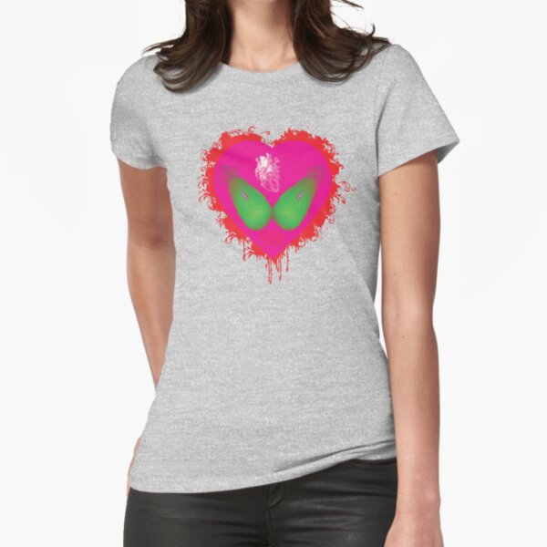 lovebomb iiis evol (blood splatter) Fitted T-Shirt
