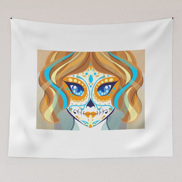 Item preview, Dia de los Muertos Lita - Pumpkin Spice designed and sold by AnazenArt.