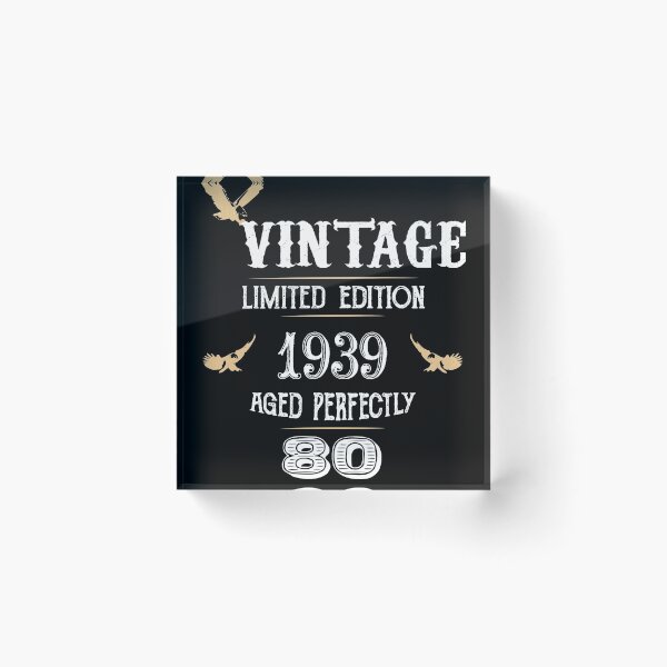 Item preview, Vintage 1939 - 80th Birthday Gift For Men designed and sold by nemo-shop.