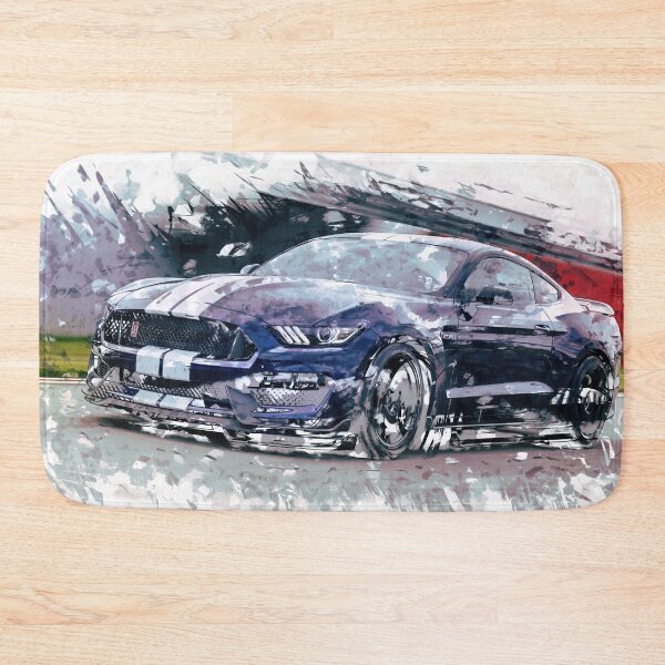 Artikelvorschau, Ford Mustang - Aquarell entworfen und verkauft von HogarthArts.