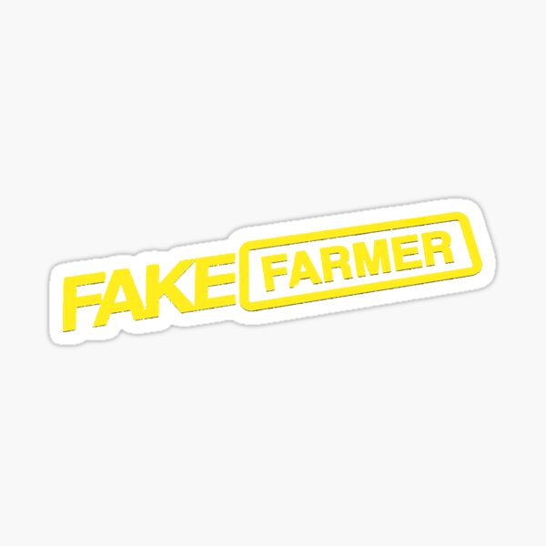 Tractor Window Decal Sticker CASE MASSEY NEW HOLLAND Fake Farmer Fake Taxi 