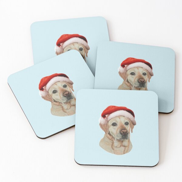 Item preview, Ted the Yellow Labrador at Christmas designed and sold by cathyscreations.