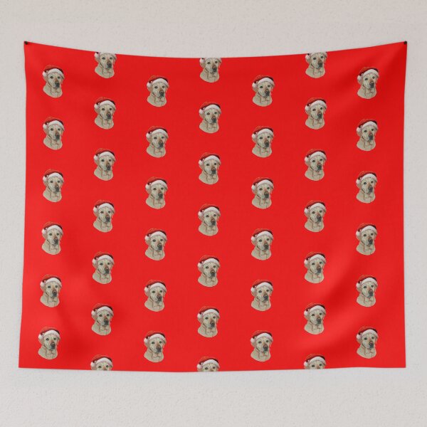 Item preview, Ted the Yellow Labrador at Christmas designed and sold by cathyscreations.