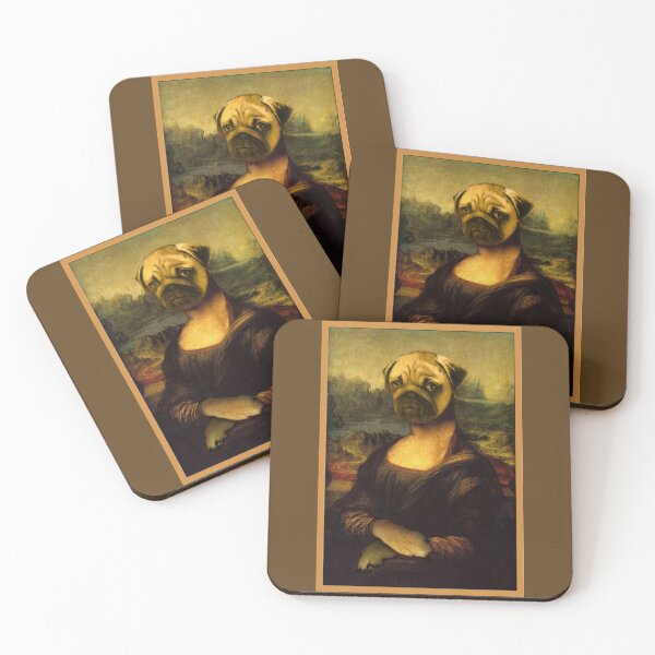 Item preview, Mona Lisa Pug designed and sold by Delfyn Studios.