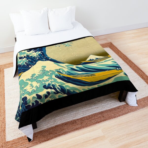 The Great Wave Comforter