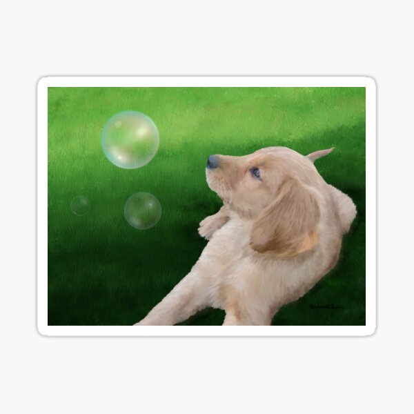 Golden Pup Sticker