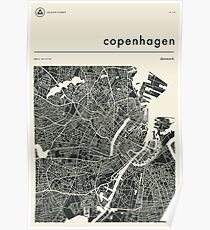 COPENHAGEN MAP Poster