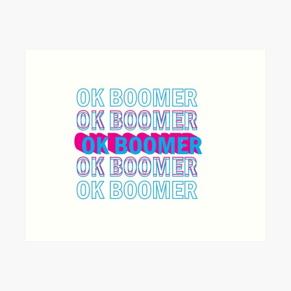 Aperçu de l'œuvre ok vague de vapeur boomer créée et vendue par penguinlogic.