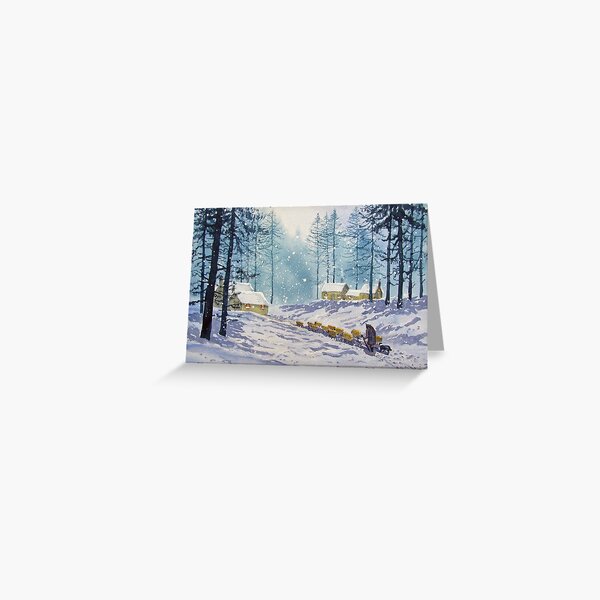 A Welcome End to a Winter's Day Greeting Card
