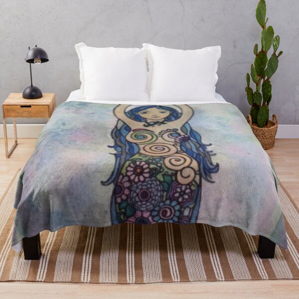 Item preview, Floral spiral goddess designed and sold by Geminimoonart.