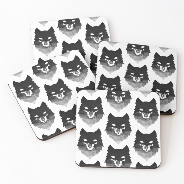 Item preview, Wolf head moon stars silhouette  designed and sold by pocketdesignsar.