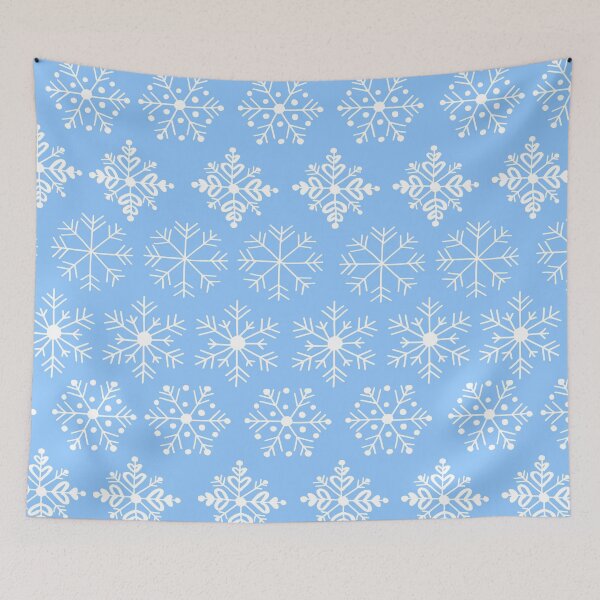 Item preview, Blue and white snowflakes  designed and sold by ArtsyEmma2.