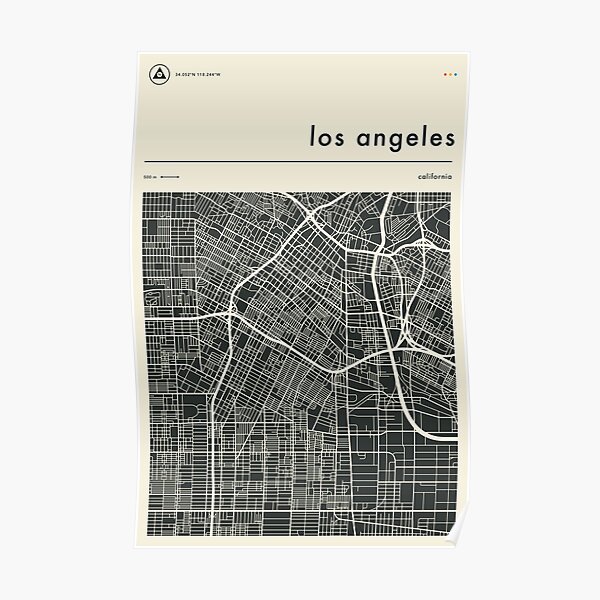 CARTE DE LOS ANGELES Poster