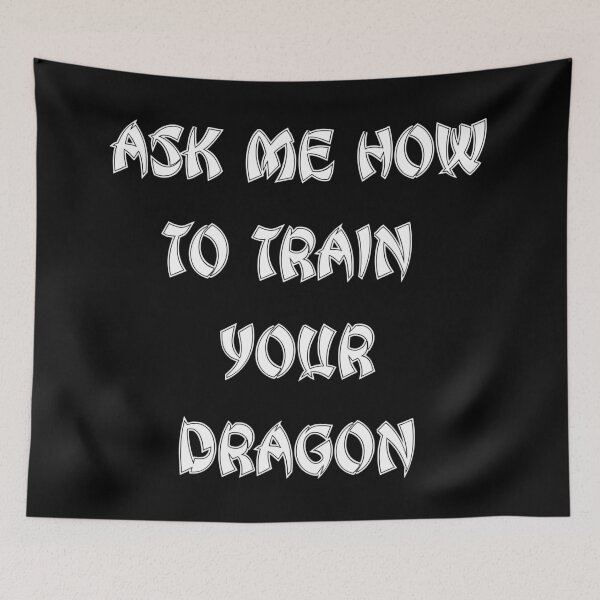 Item preview, Ask Me How To Train Your Dragon Whiter White HTTYD Quote Font Gift designed and sold by aventi24.