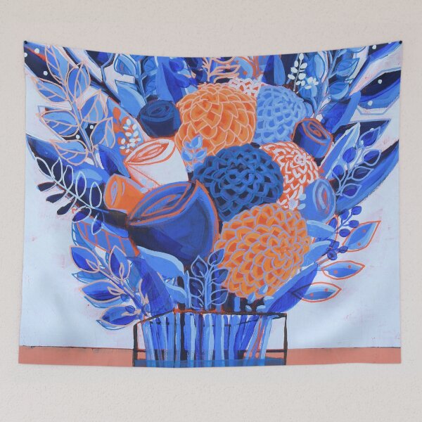 Item preview, Ultramarine florals designed and sold by Rachelkambeitz.