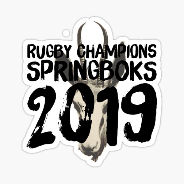 South Africa Springboks World Cup Rugby Champions 2019 Sticker