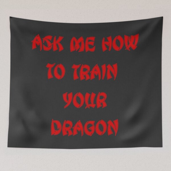 Item preview, Ask Me How To Train Your Dragon Daring Red HTTYD Quote Font Gift designed and sold by aventi24.