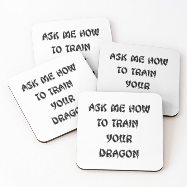 Item preview, Ask Me How To Train Your Dragon Plain Black HTTYD Quote Font Gift designed and sold by aventi24.