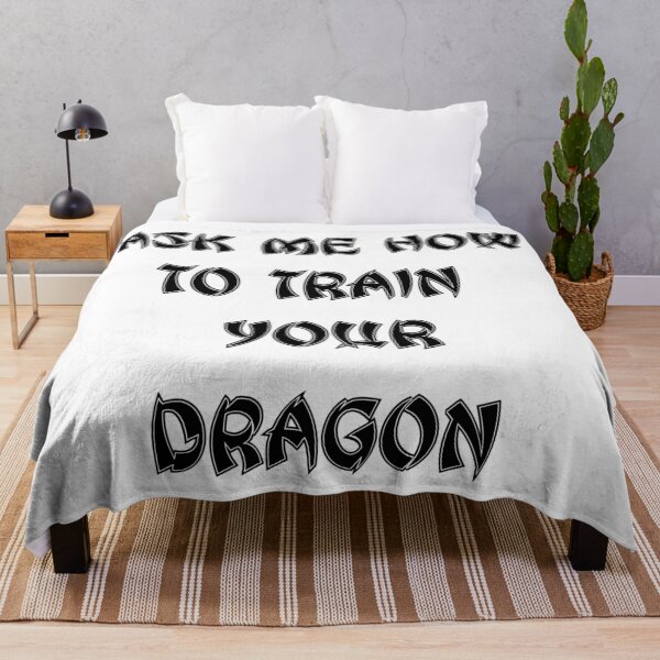 Item preview, Ask Me How To Train Your Dragon Plain Black HTTYD Quote Font Gift designed and sold by aventi24.