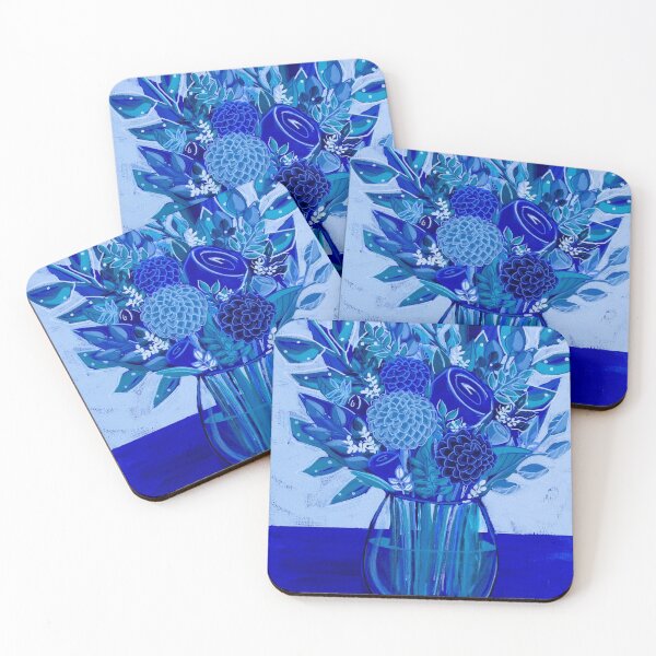 Item preview, Blue florals designed and sold by Rachelkambeitz.