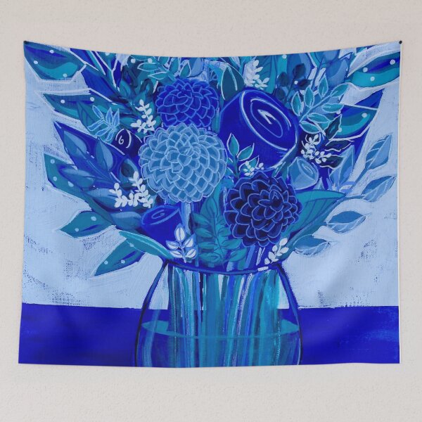 Item preview, Blue florals designed and sold by Rachelkambeitz.