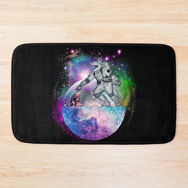 Item preview, Space And Science Art Design Astronaut Petting Cat In Space Galaxies  designed and sold by NomYen ..