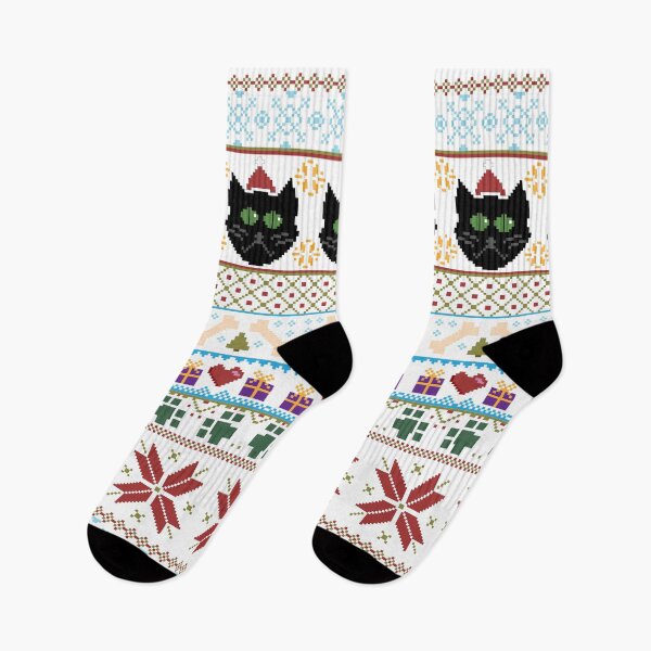 Item preview, Ugly Cat Christmas Sweater designed and sold by FabulousBeasts.