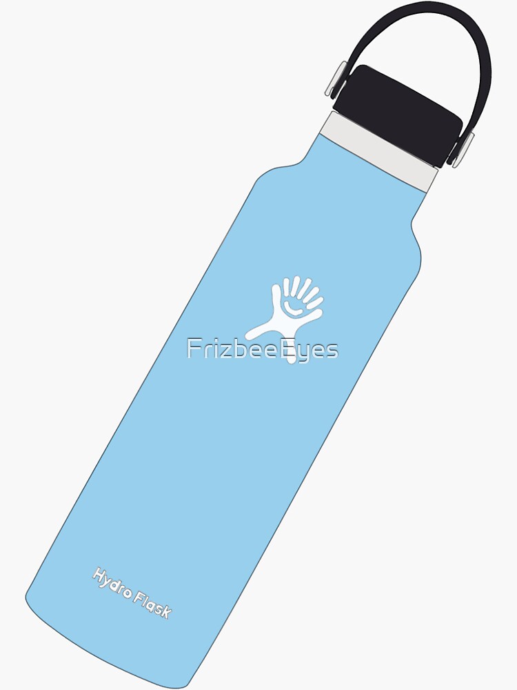 "Blue Hydro flask drawing" Sticker by FrizbeeEyes Redbubble